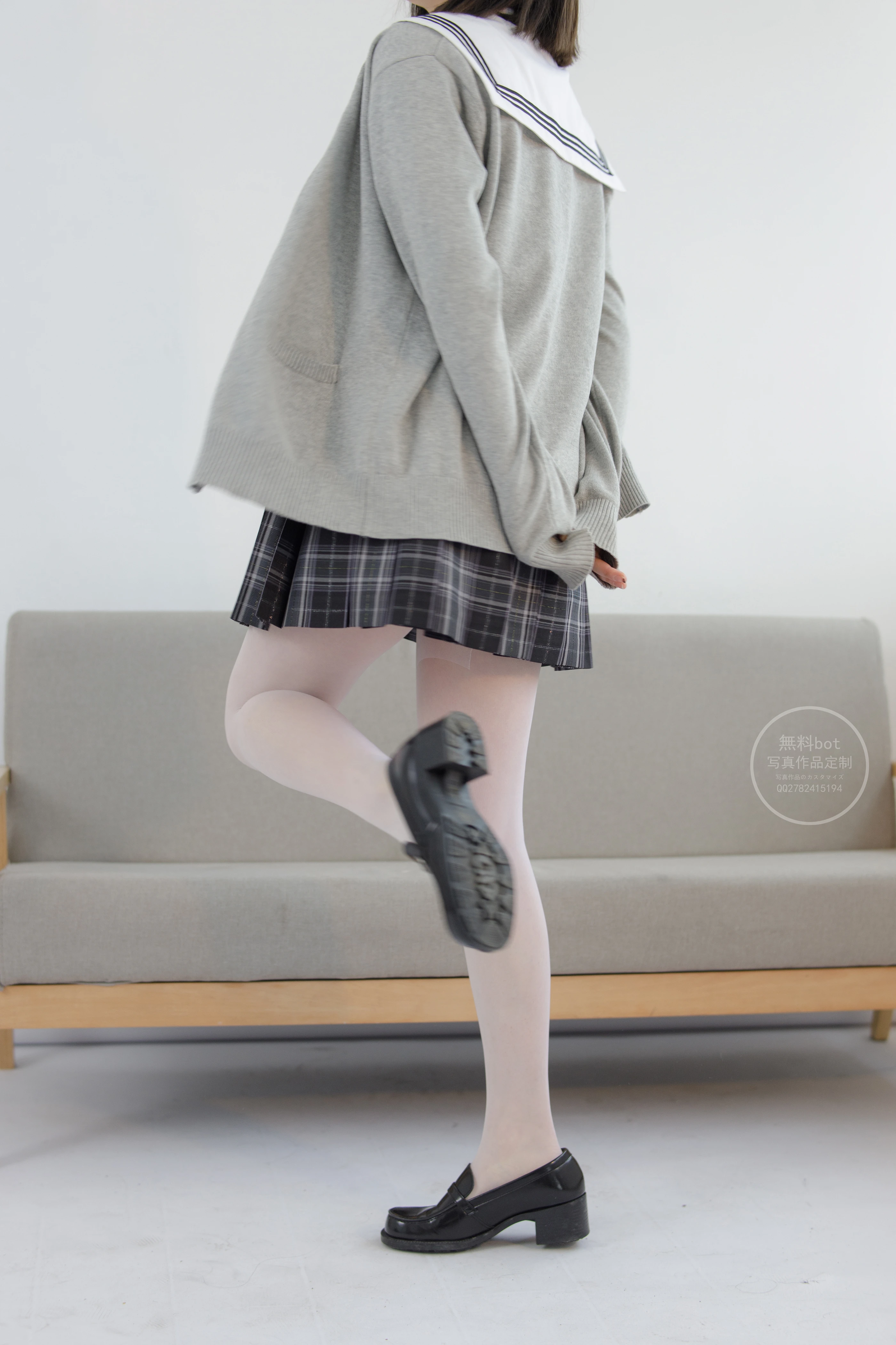 森萝财团 有料 NO.028 匿名 美少女的白丝JK制服 [101P]插图6